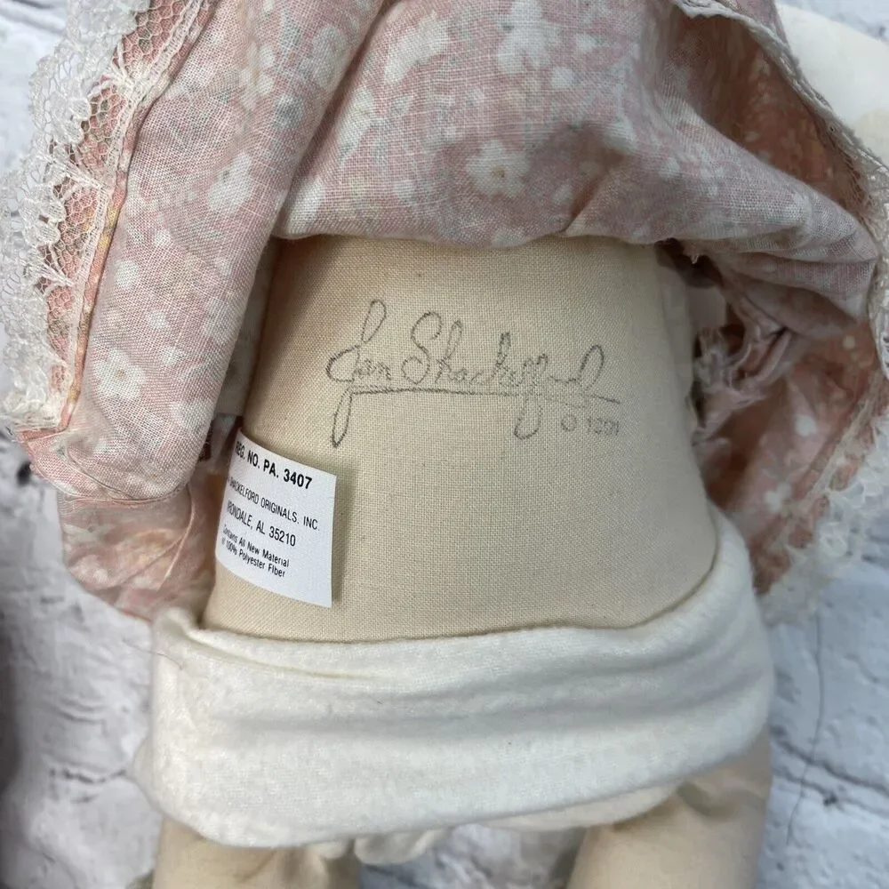 Jan Shackelford Originals 1991 Signed Blonde Hair Vintage Youngun Baby Girl Doll